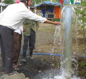 Xuất hiện giếng nước tự phun trào ở Phú Yên